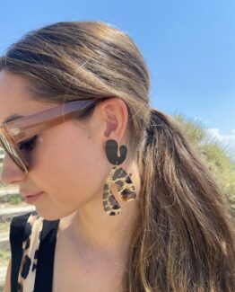 Pendiente animal print