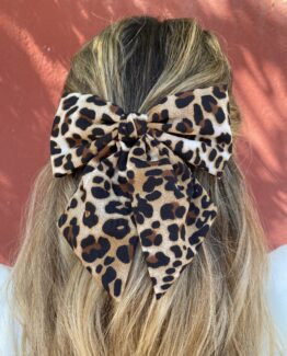 Pasador lazada animal print medium