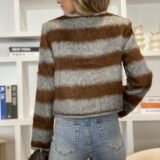 Chaqueta coco stripes choco gris - Imagen 7