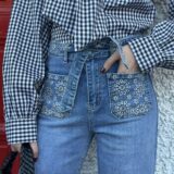 Jeans bordado inglés - Imagen 2