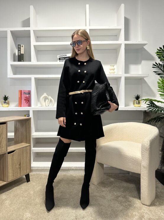 Vestido de punto gabrielle noir