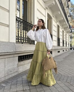 Falda Petra pistacho