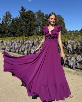 Vestido Sofía buganvilla