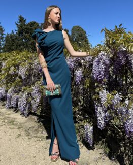 Vestido Leonor petróleo