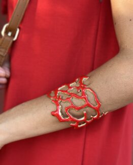 Brazalete corales rojo