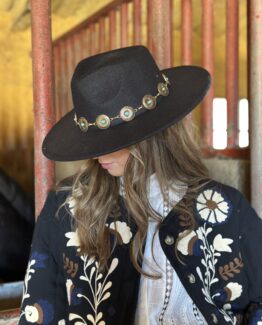 Sombrero fieltro cadena