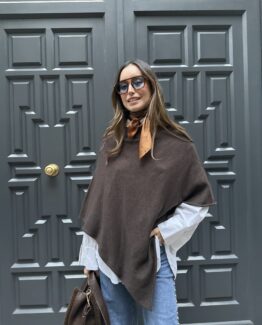 Capa de punto chocolate