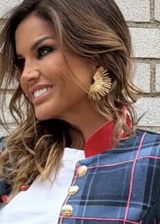 Pendiente soleil gold