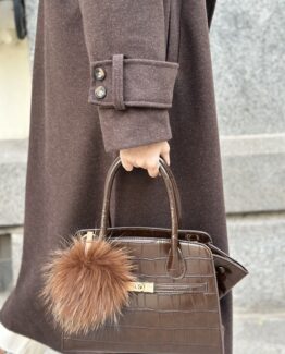 Llavero Pompón pelo Toffee