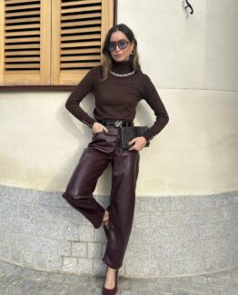 Pantalón Dinamarca burdeos