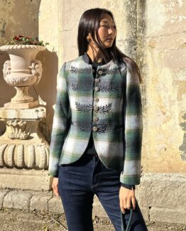 Chaqueta cuadros bordada Casilda