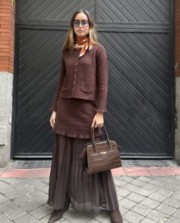 Conjunto de punto Trento chocolate