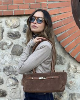 Bolso de piel armony camel