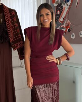 Top asimétrico Burdeos