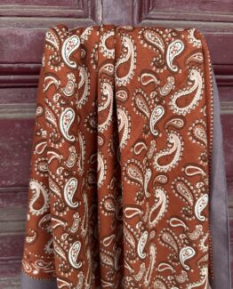 Pañuelo Paisley teja