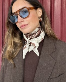 Pañuelo toile de Jouy Brown