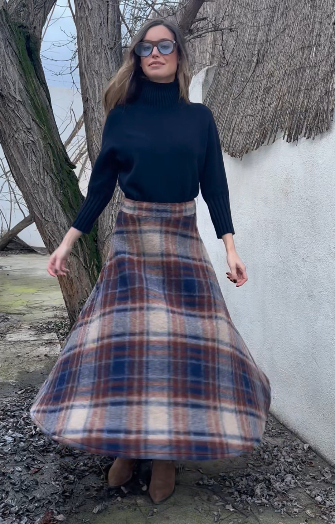 Falda tramontana cuadros