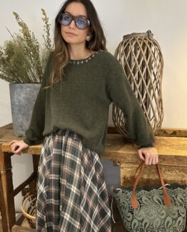 Jersey eyelets verde