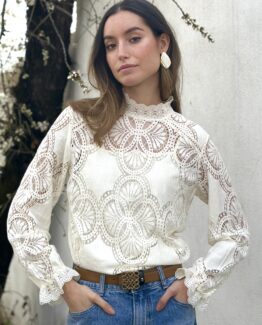 Blusa de encaje Ivory