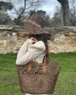 Bolso guipur Maxi chocolate