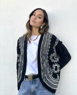 Chaqueta bordada Marant negro