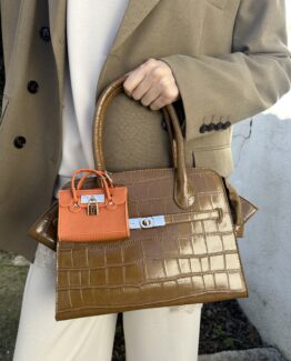 Bolso coco azafrán