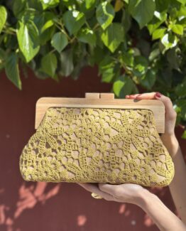 Bolso ganchillo mostaza