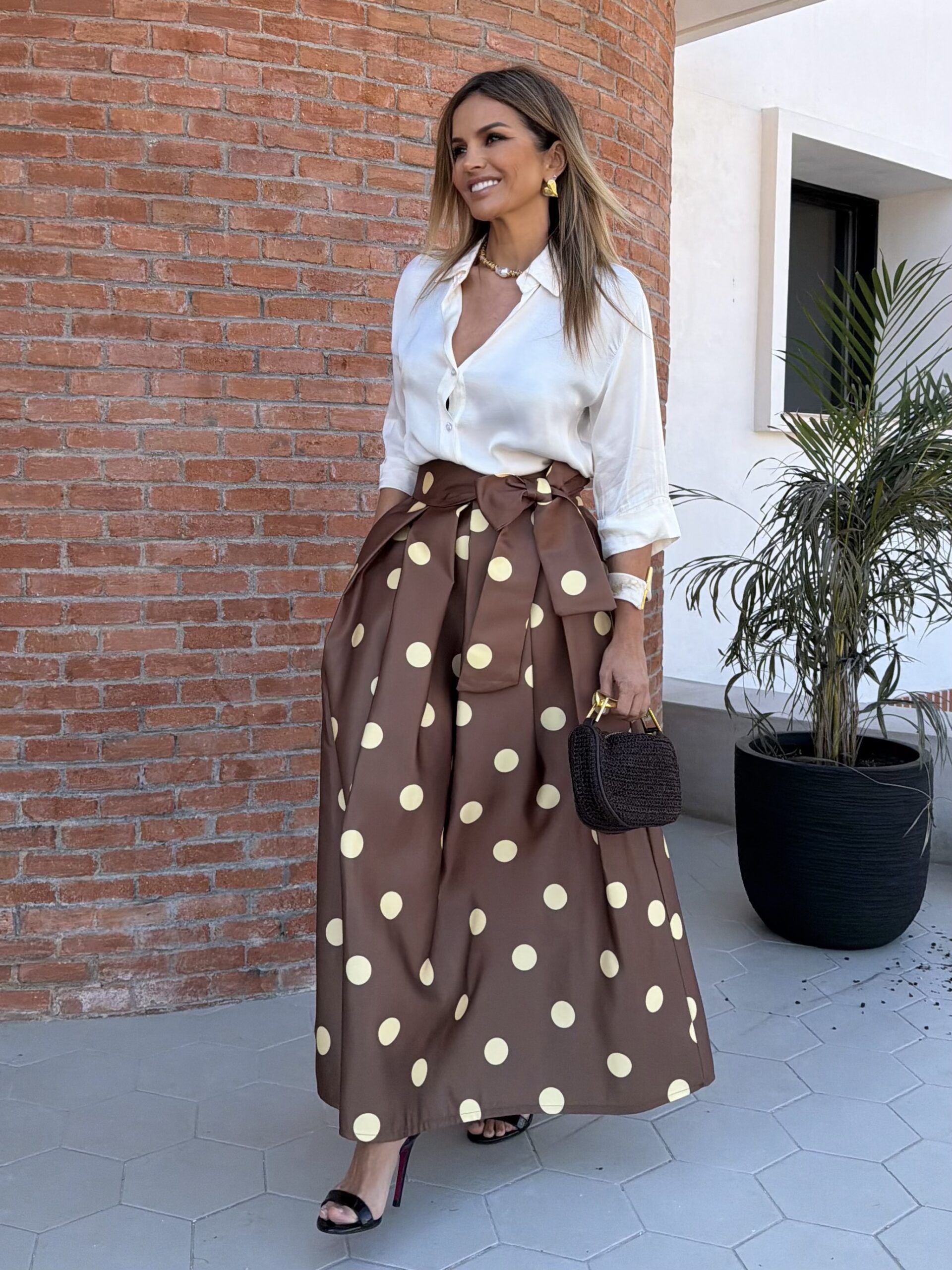 Falda topos chocolate butter yellow - Imagen 3