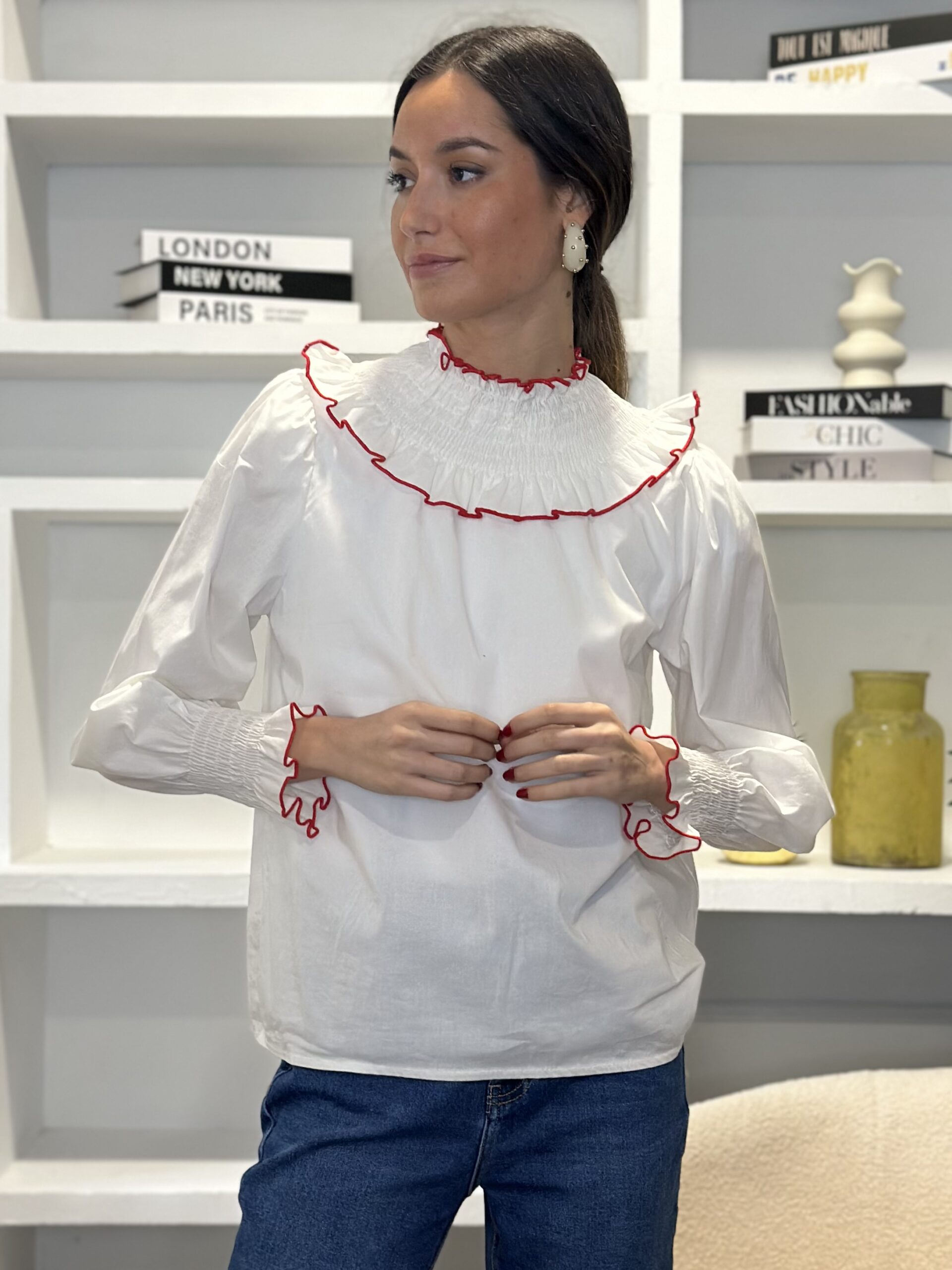 Blusa lucia blanca - Imagen 5