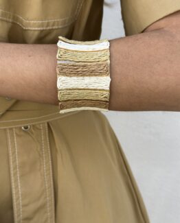 Brazalete camel tricolor
