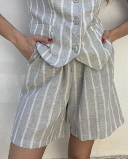 Short gris raya diplomática