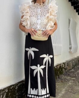 Falda palmiere bordada
