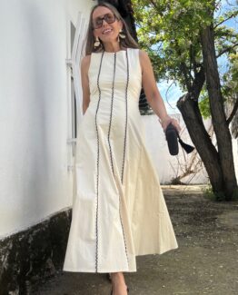 Vestido Cerdeña Ecru
