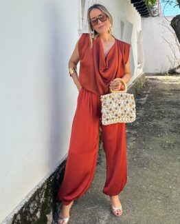 Bombacho satén teja