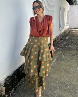 Falda topos Olive