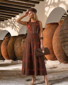 Vestido seashell chocolate