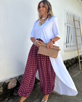 Túnica punto blanca