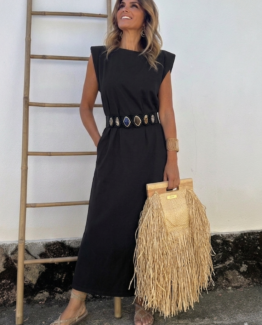 Vestido punto sotogrande negro