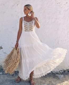 Vestido Mallorca bordado