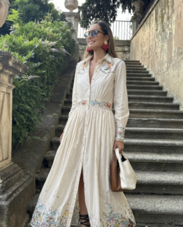 Vestido bordado portobello