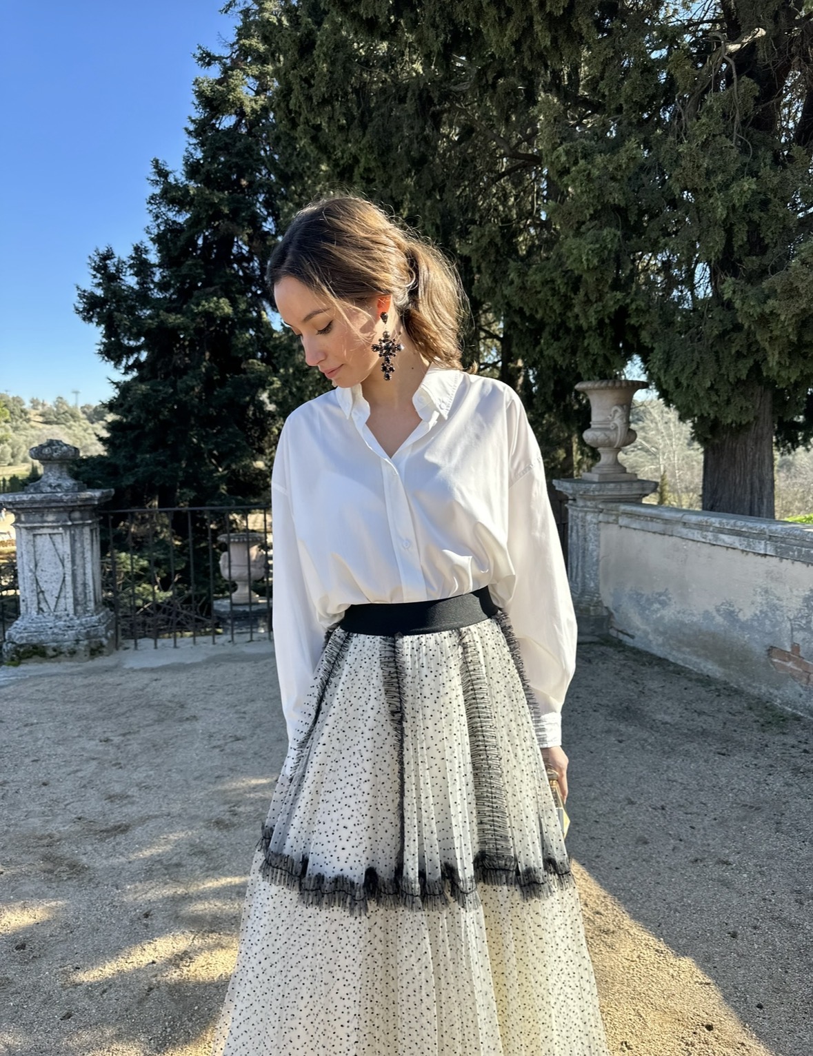 Falda Versalles tul y plumeti - Imagen 3