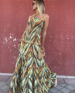 Vestido Olivia zigzag